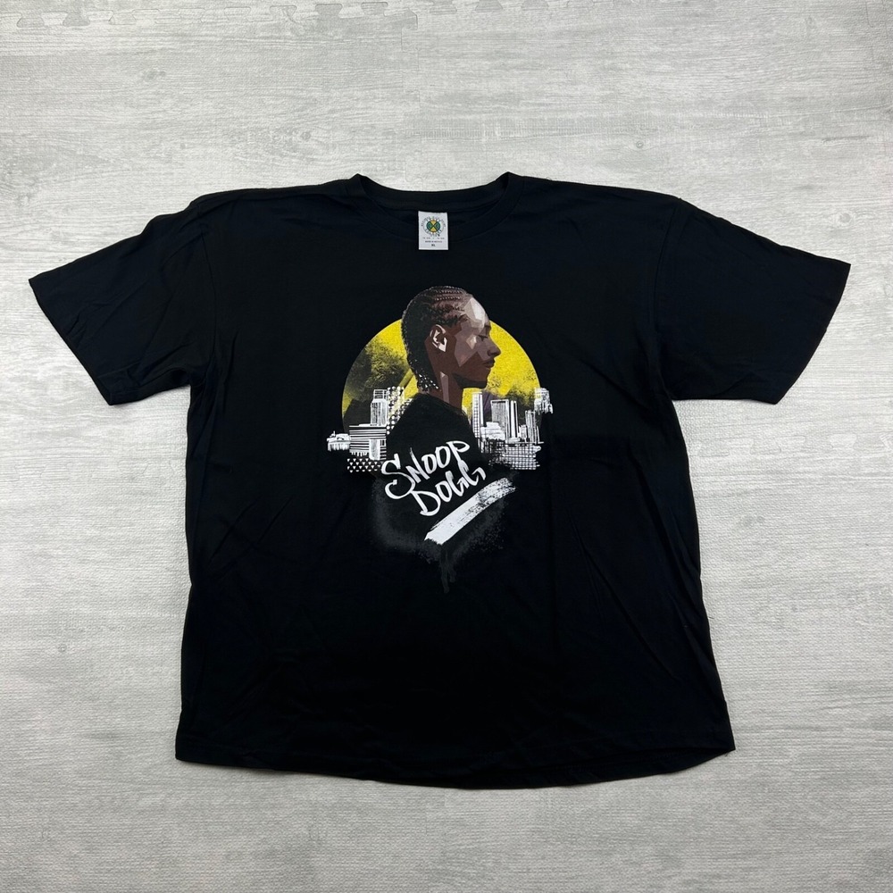 Vintage Y2K Snoop Dogg Shirt Size XL Black Rap Music